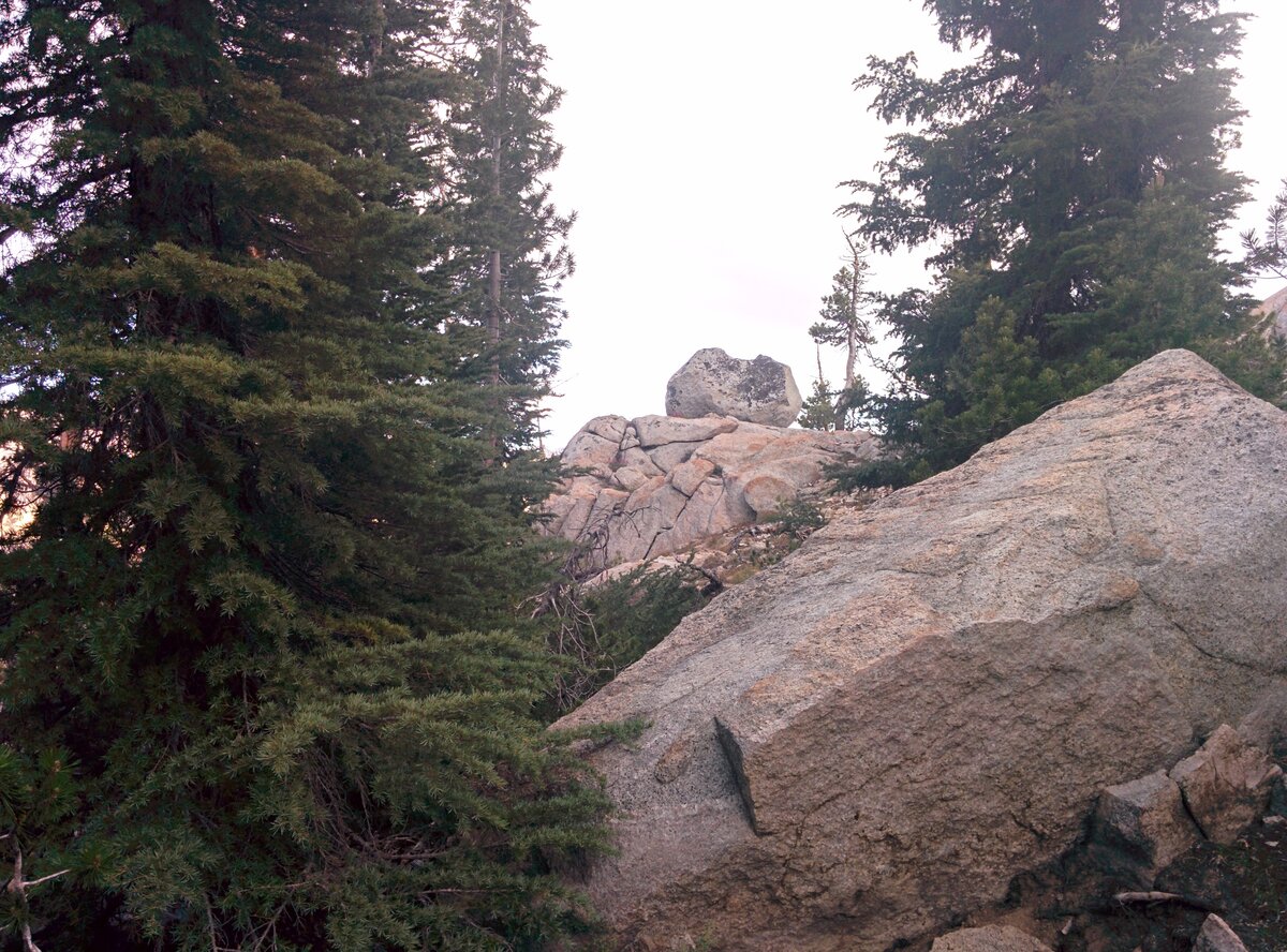 Rocky terrain along the John Muir Trail